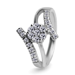 Palladium Diamond Ring LR-971