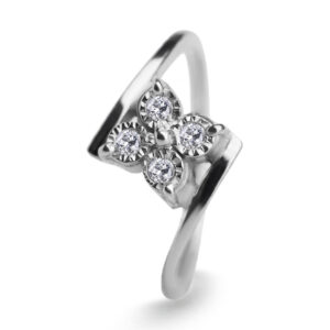 Palladium Diamond Ring LR-972