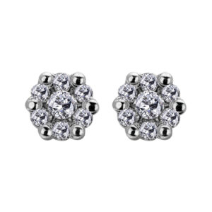 Palladium Diamond Earring ER-978