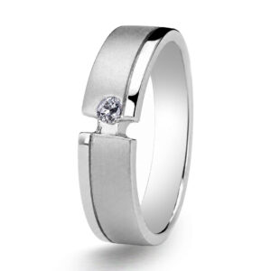 Palladium Diamond Ring GR-968