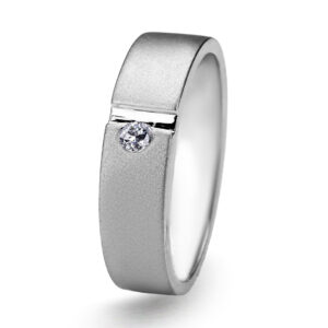 Palladium Diamond Ring GR-968