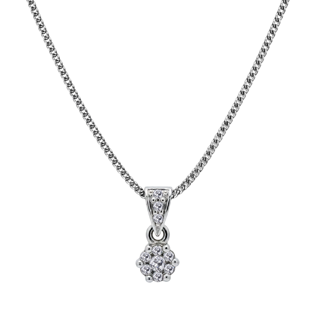 Palladium Diamond Pendant LP-979
