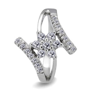 Palladium Diamond Ring LR-976