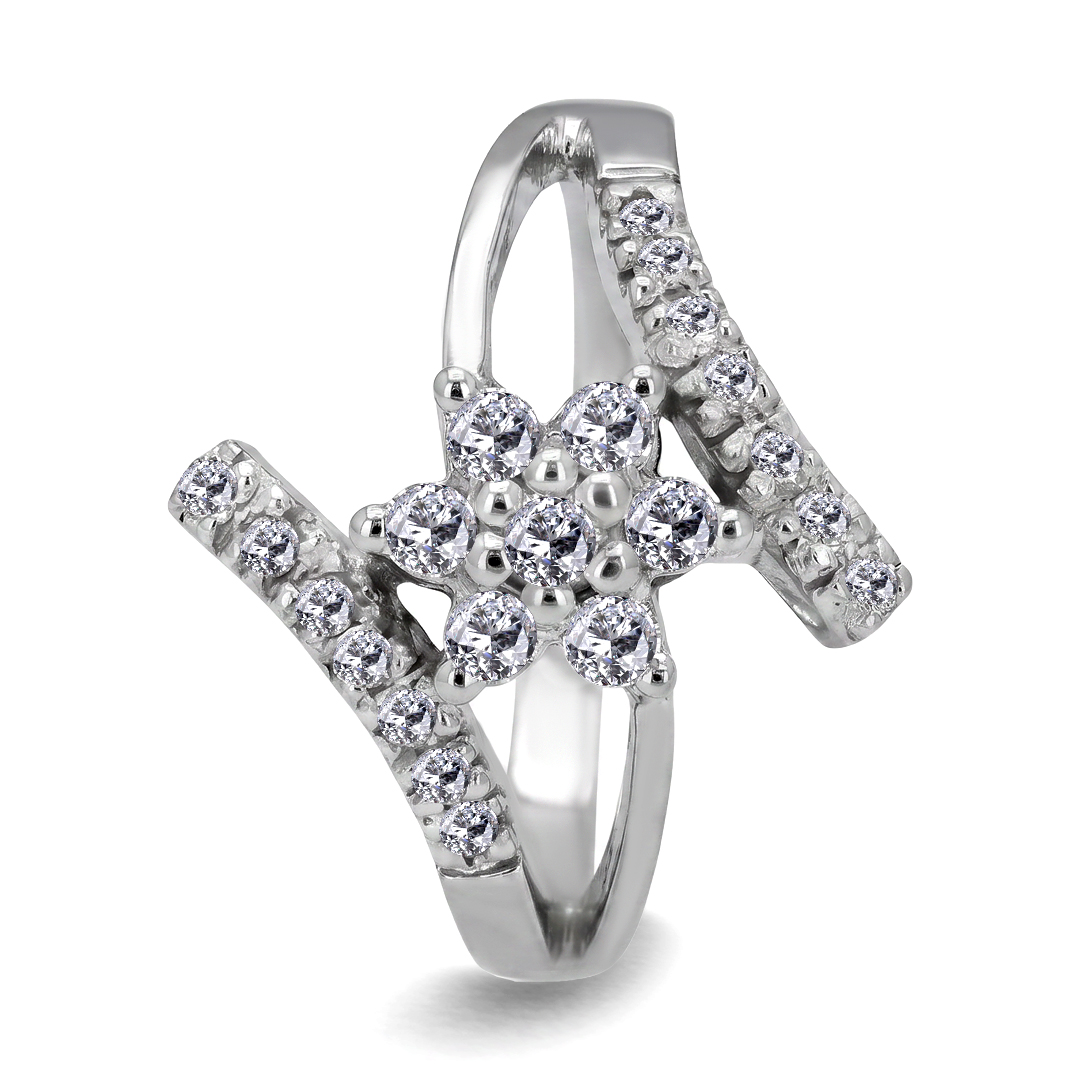 Palladium Diamond Ring LR-976