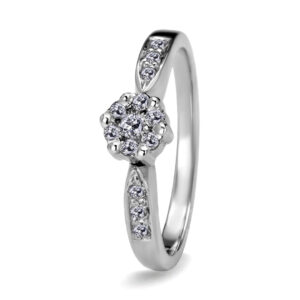 Palladium Diamond Ring LR-977