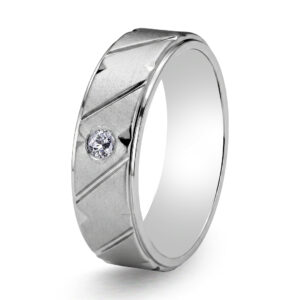 Palladium Diamond Ring GR-983