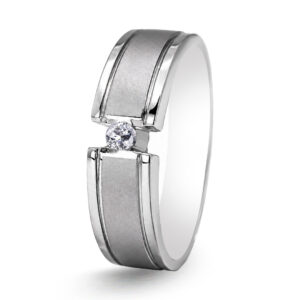 Palladium Diamond Ring GR-986