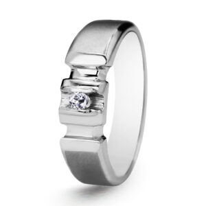 Palladium Diamond Ring GR-986