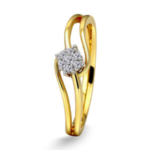18K Gold Diamond Ring IF-056