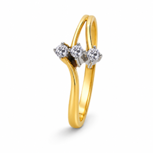 18K Gold Diamond Ring IF-052