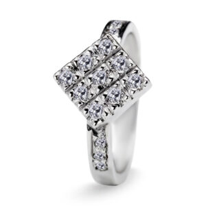 Palladium Diamond Ring LR-981