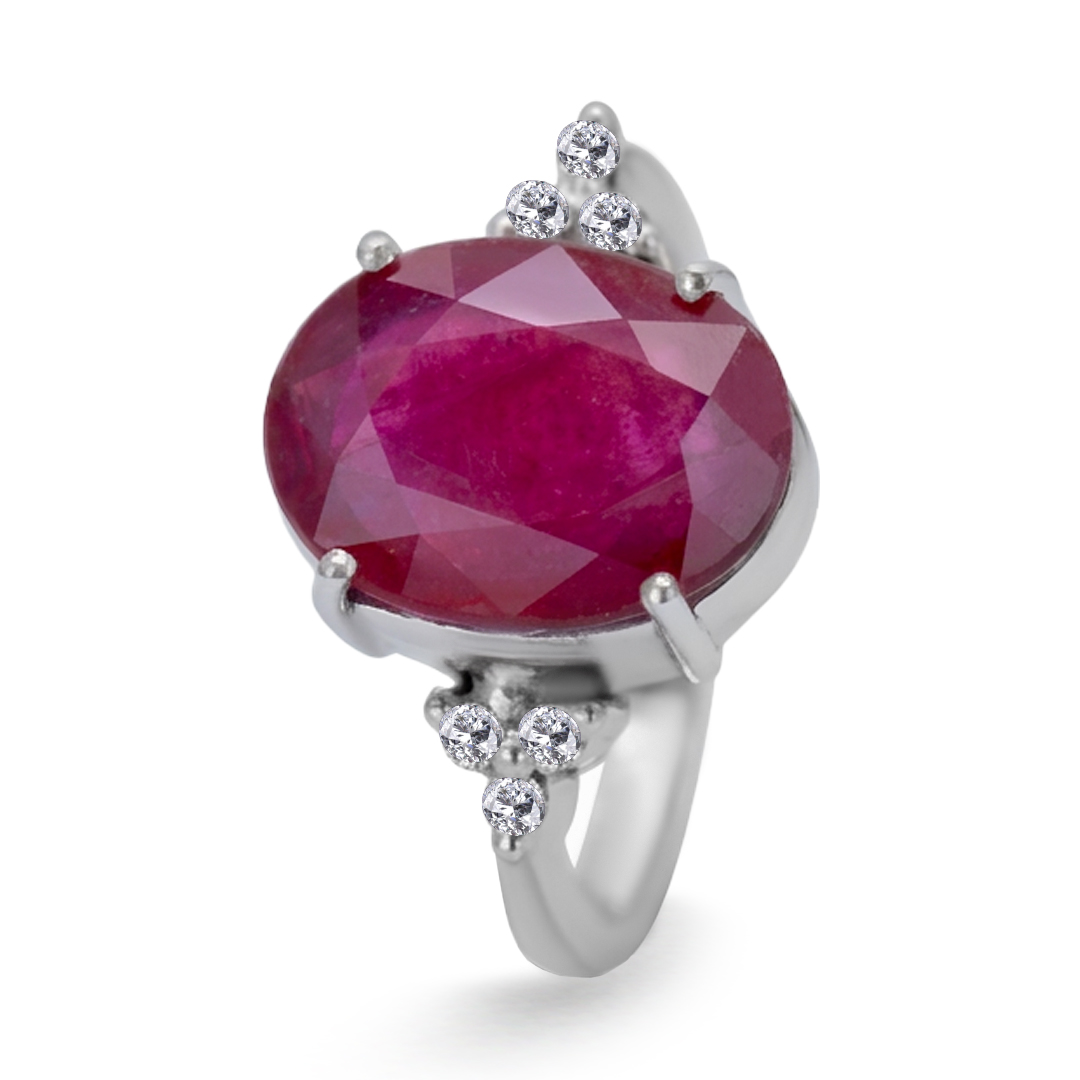 Palladium Diamond Ring LR-982
