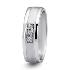 Palladium Diamond Ring GR-996