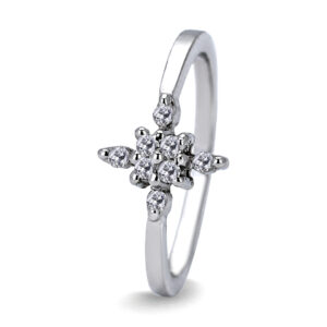 Palladium Diamond Ring LR-1004