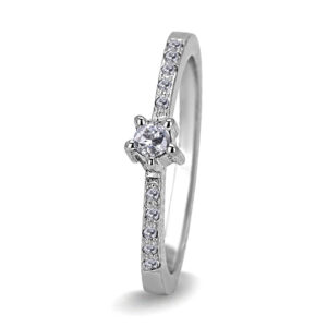 Palladium Diamond Ring LR-1005