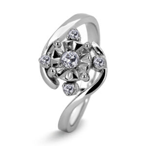 Palladium Diamond Ring LR-1007