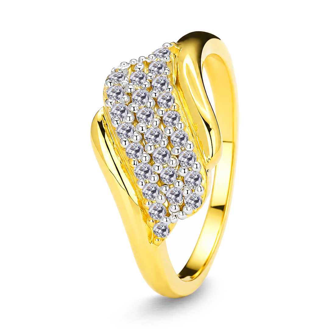 18K Gold Diamond Ring IF-057