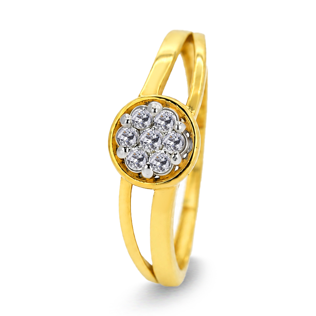 18K Gold Diamond Ring IF-059