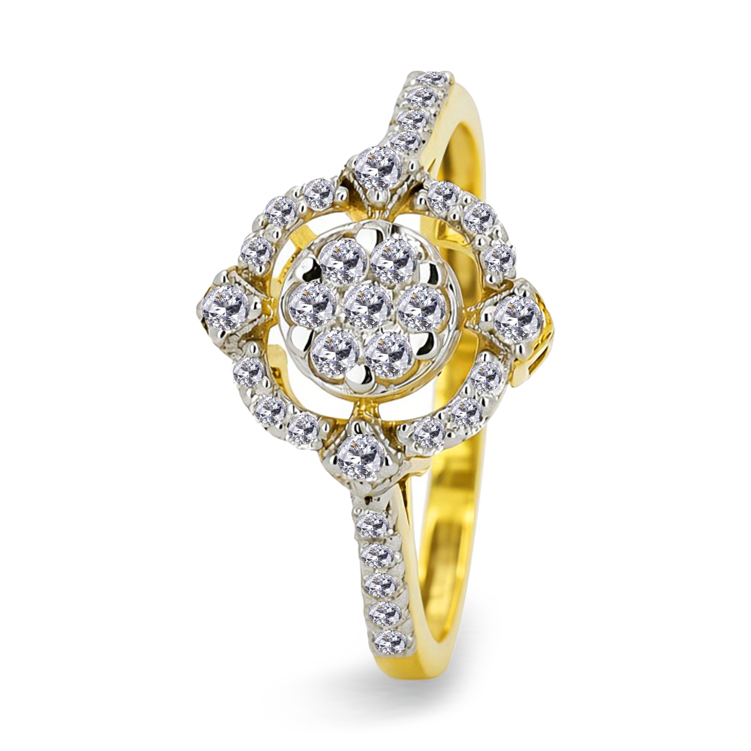 18KW Gold Diamond Ring IF-063