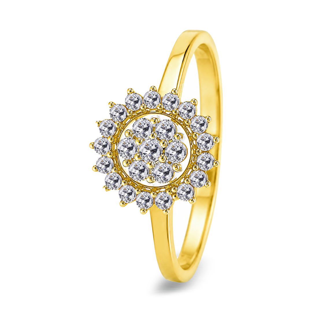 18KW Gold Diamond Ring IF-065
