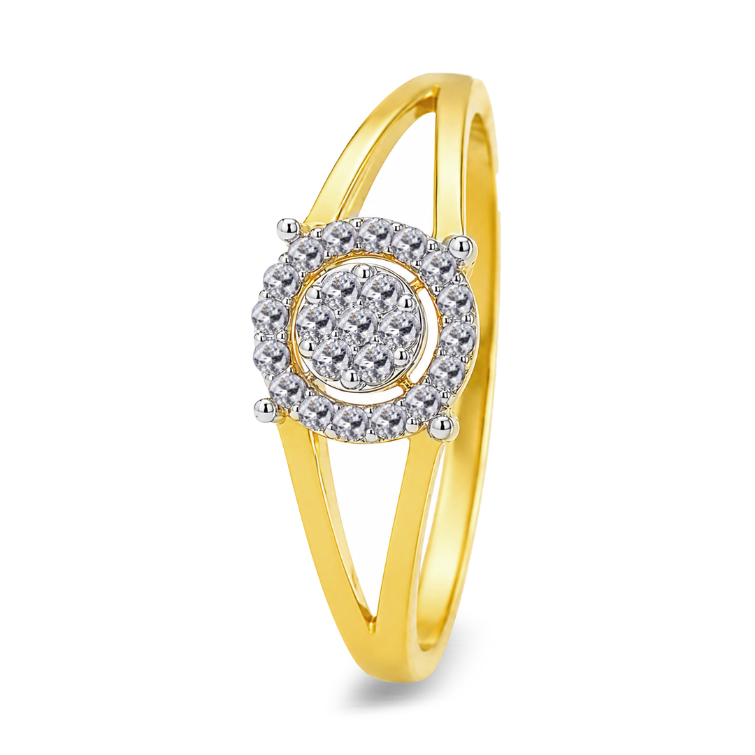 18KW Gold Diamond Ring IF-066