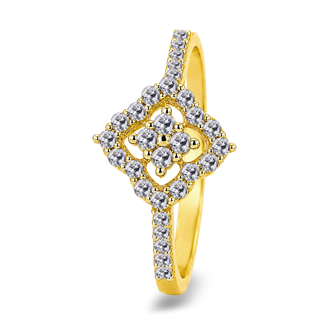 18KW Gold Diamond Ring IF-067