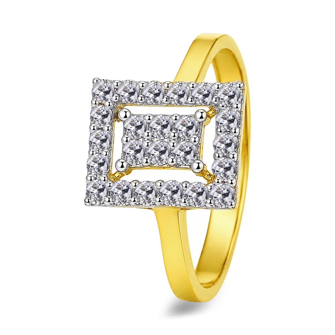 18KW Gold Diamond Ring IF-070
