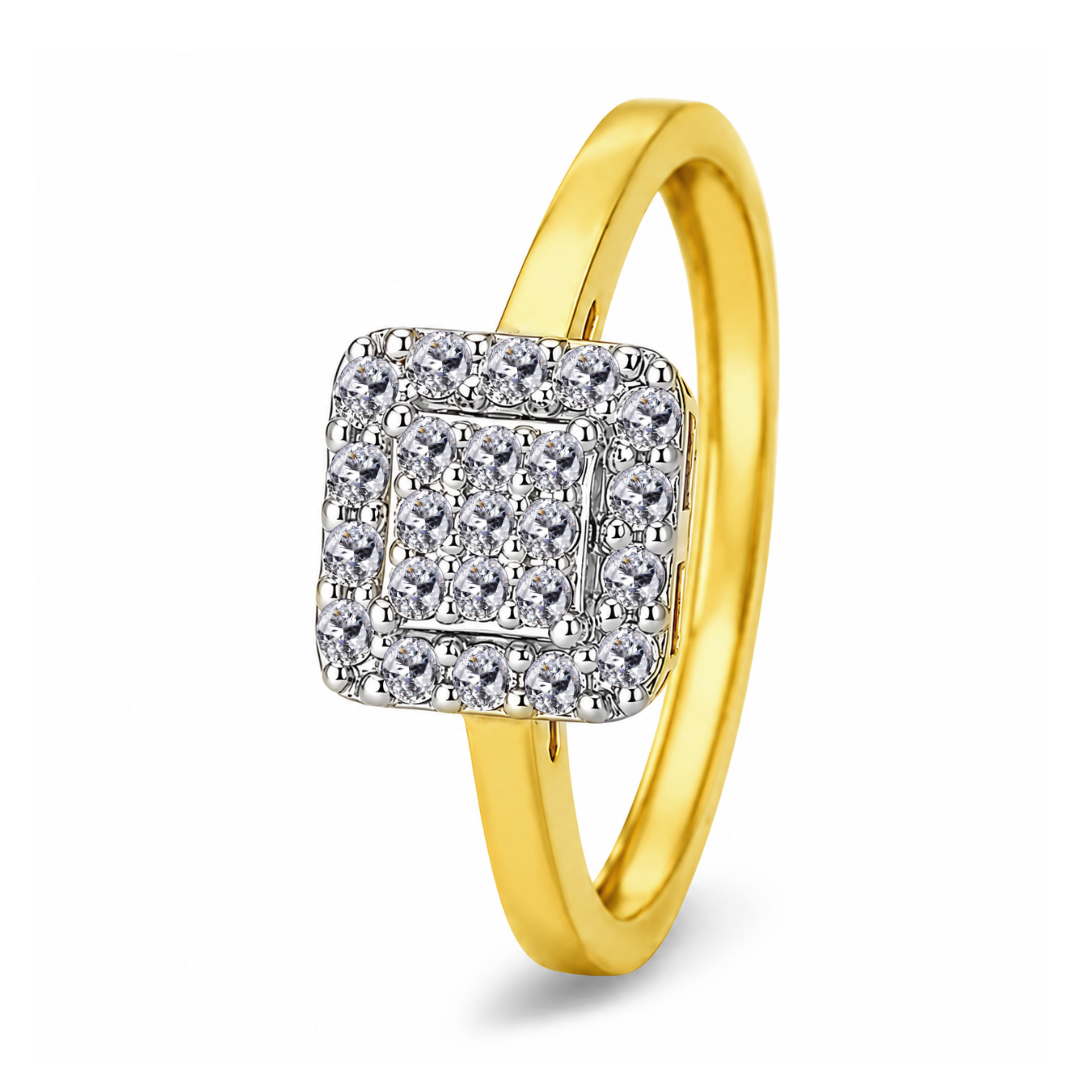 18KW Gold Diamond Ring IF-072