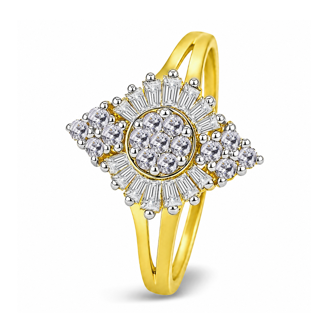 18KW Gold Diamond Ring IF-073