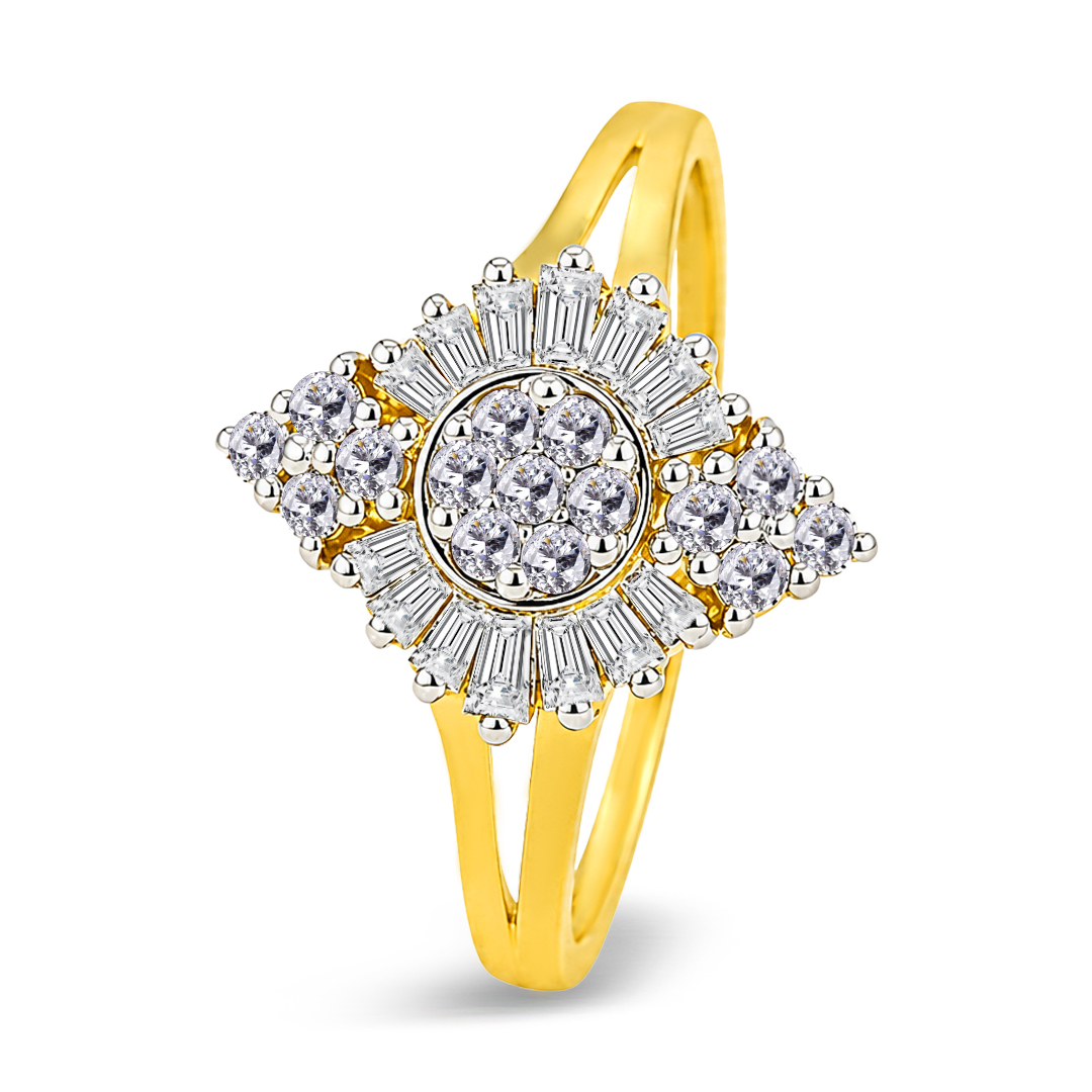 18KW Gold Diamond Ring IF-073