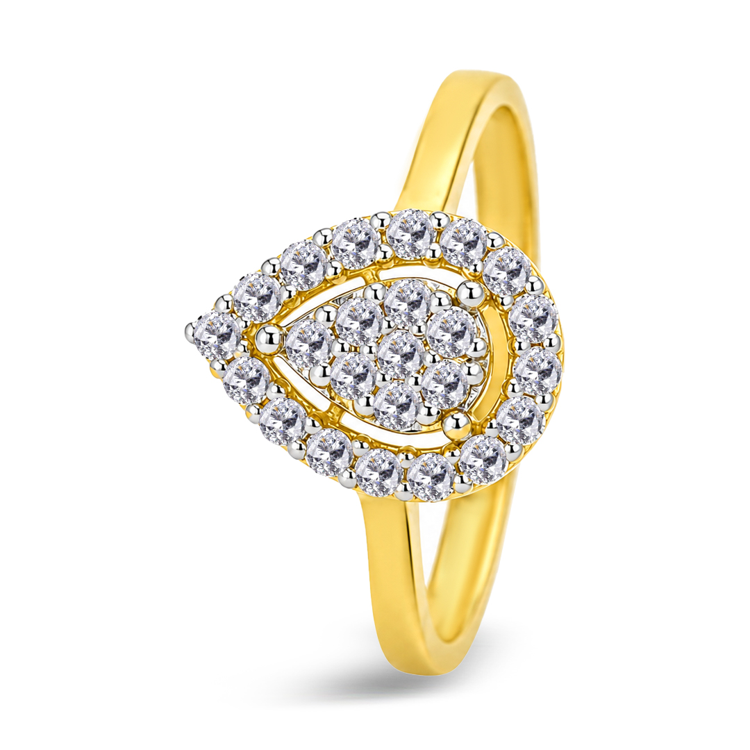 18KW Gold Diamond Ring IF-074