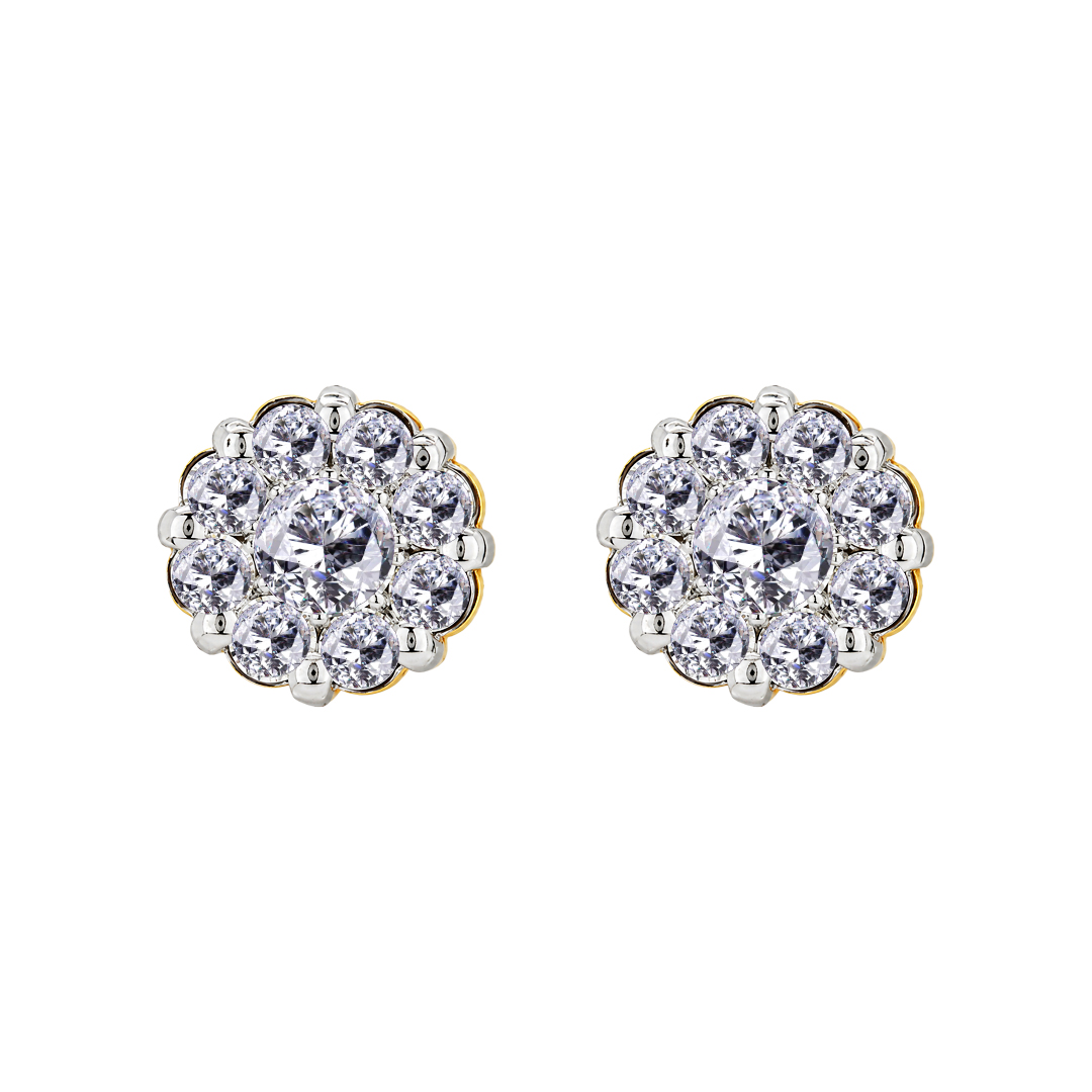 18K Gold Diamond Earring IF-043