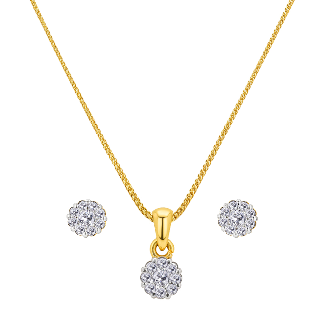 18K Gold Diamond Set-IF-043,044