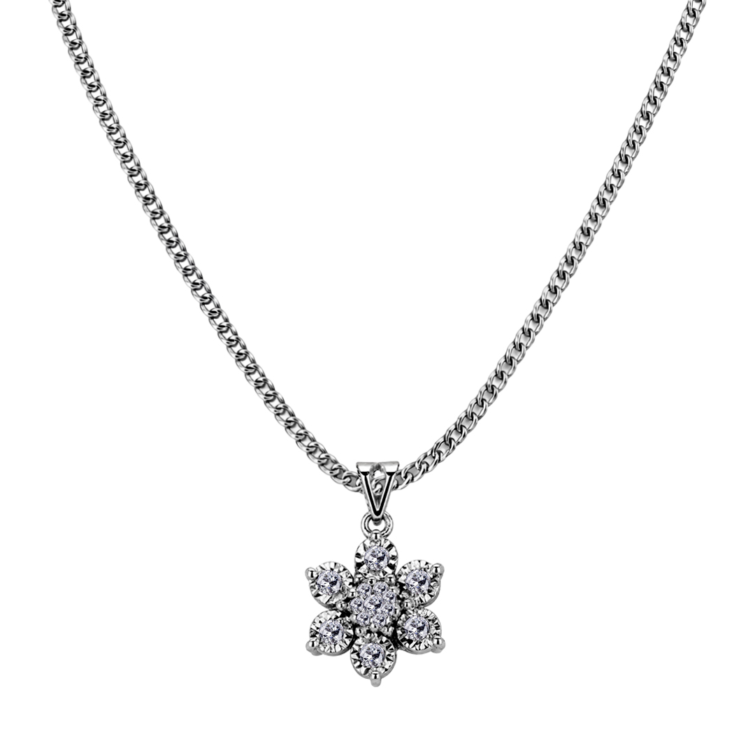 Palladium Diamond Pendant LP-1023