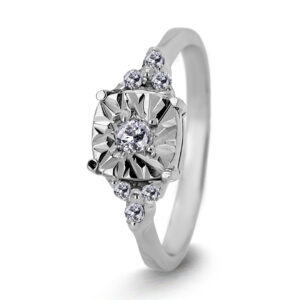 Palladium Diamond Ring LR-1012