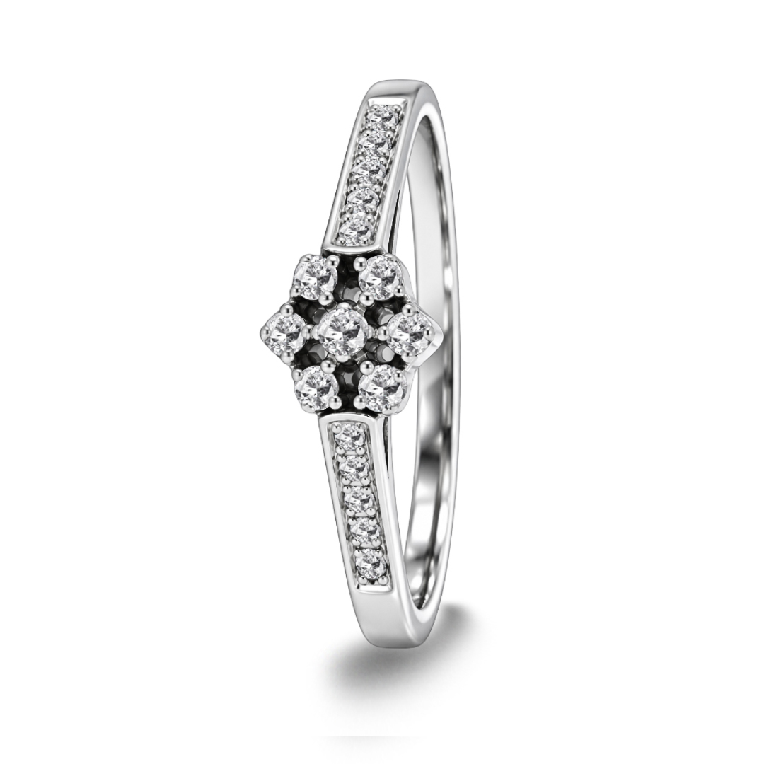 Palladium Diamond Ring LR-1026