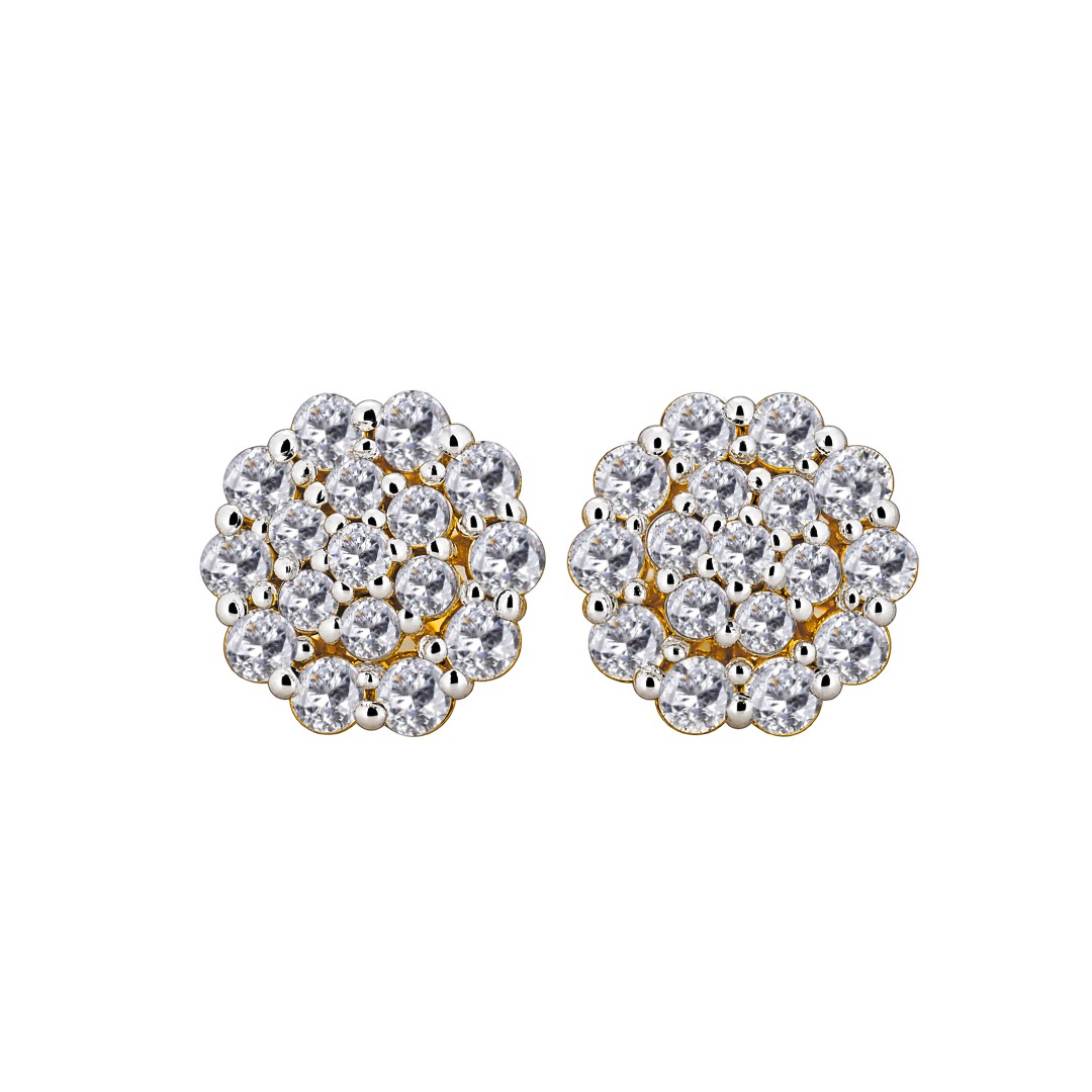 18K Gold Diamond Earring IF-037