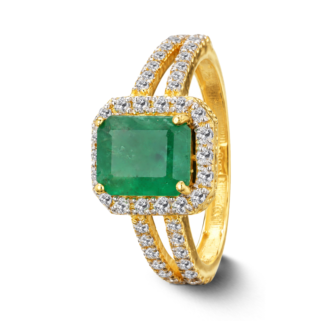 18K Gold Diamond Ring IF-016
