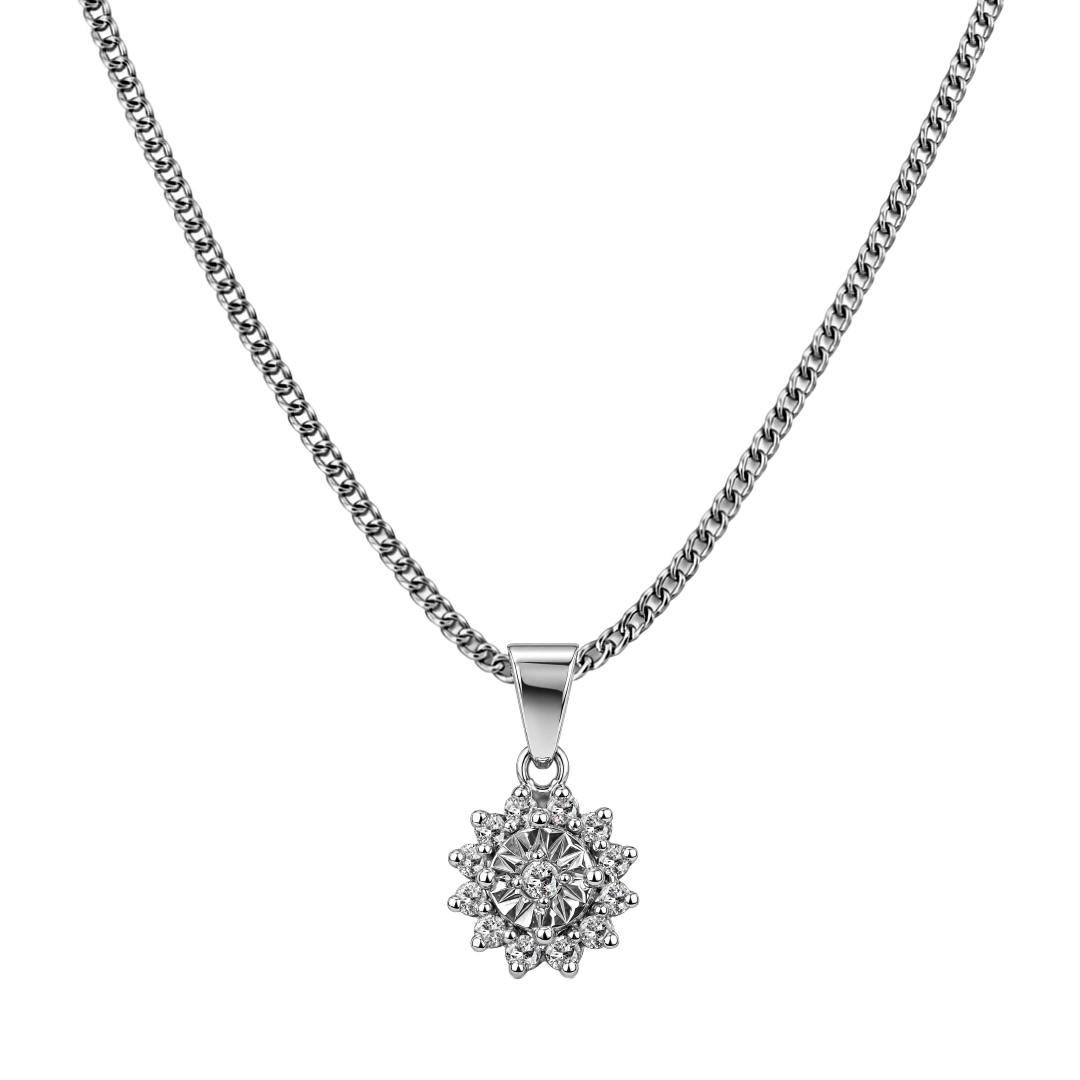 Palladium Diamond Pendant LP-1030
